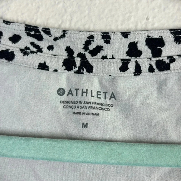 Athleta Shanti Crop Leopard Cheetah Animal Print Tank size M - Picture 7 of 11